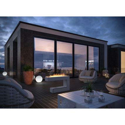 InFire - BIO fireplace 110x85,5 cm 3kW white