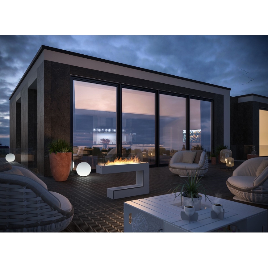 InFire - BIO fireplace 110x85,5 cm 3kW white