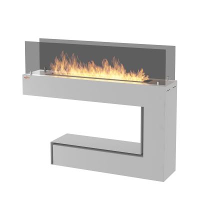 InFire - BIO fireplace 110x85,5 cm 3kW white