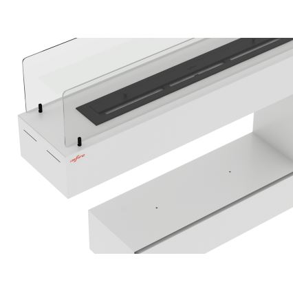 InFire - BIO fireplace 110x85,5 cm 3kW white