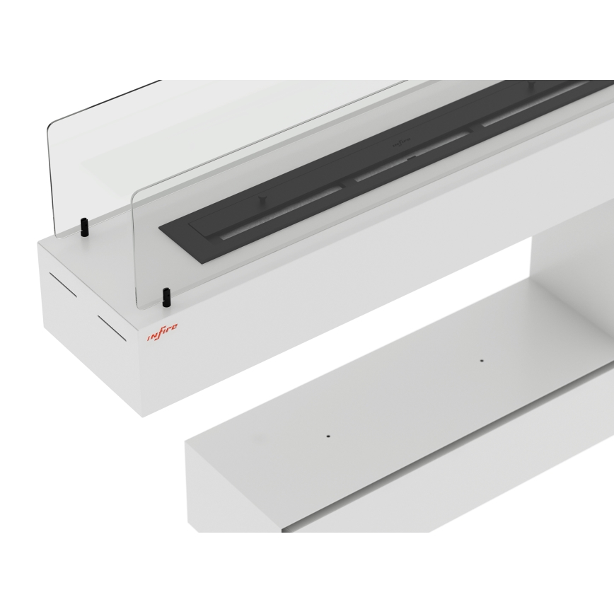 InFire - BIO fireplace 110x85,5 cm 3kW white