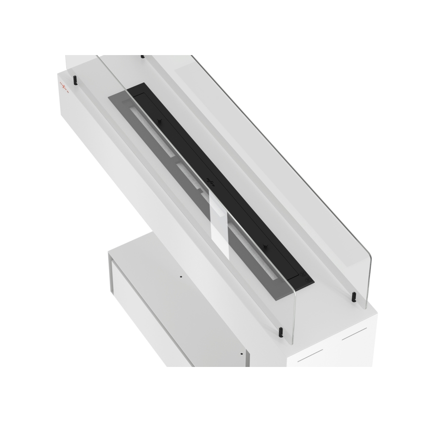 InFire - BIO fireplace 110x85,5 cm 3kW white