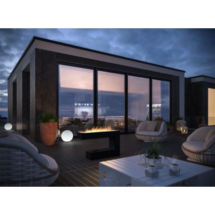 InFire - BIO fireplace 110x92 cm 3kW black