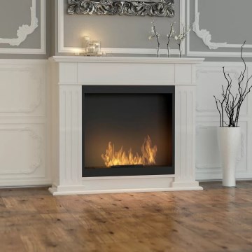 InFire - BIO fireplace 115x100 cm 3kW white