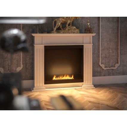InFire - BIO fireplace 115x100 cm 3kW white