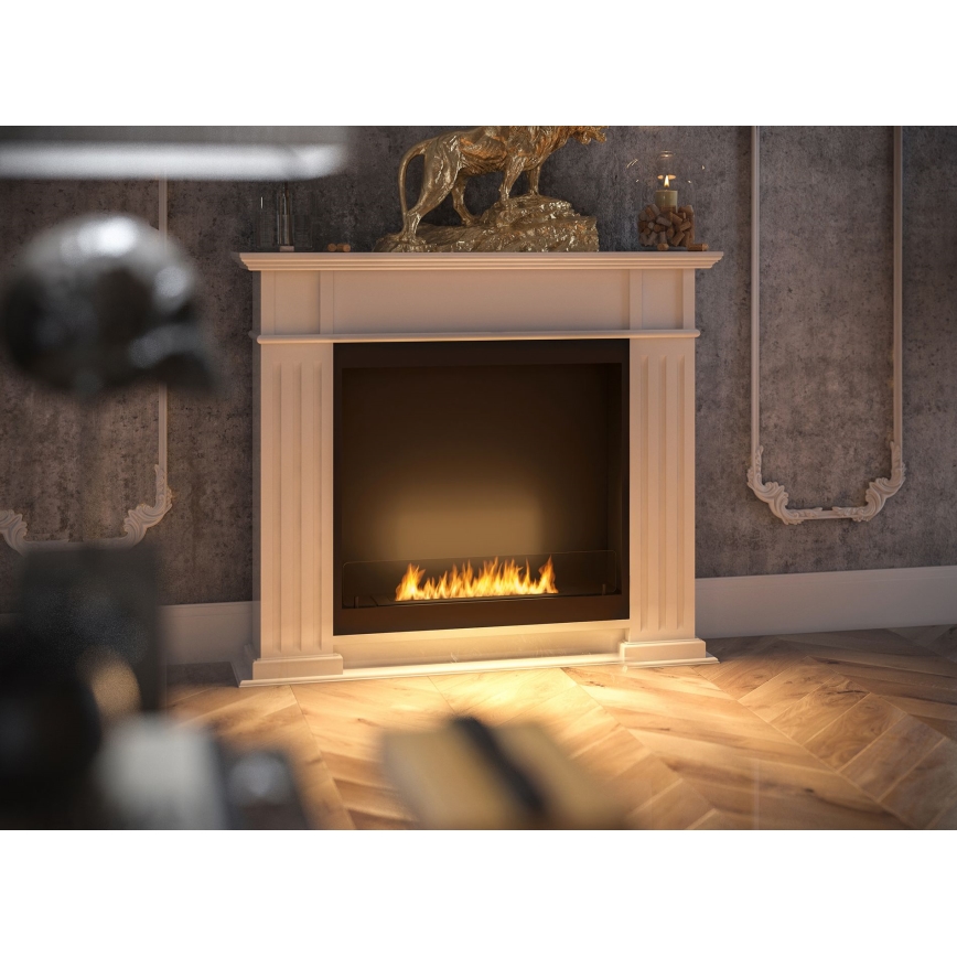 InFire - BIO fireplace 115x100 cm 3kW white