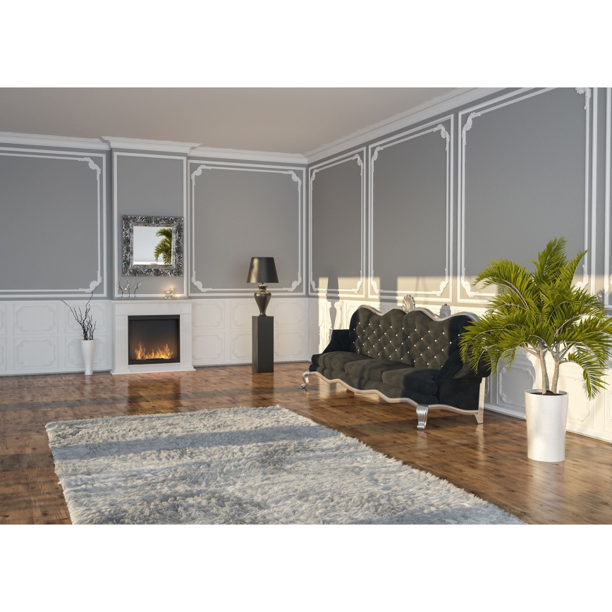 InFire - BIO fireplace 115x100 cm 3kW white