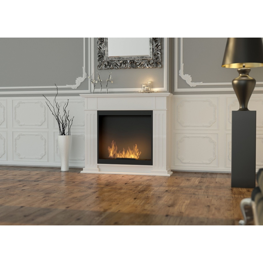 InFire - BIO fireplace 115x100 cm 3kW white