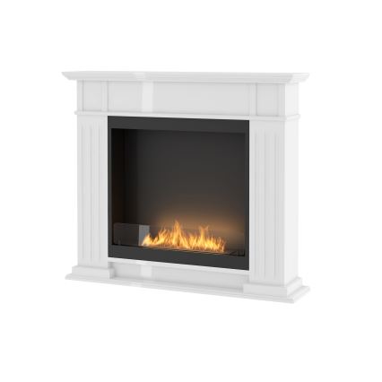 InFire - BIO fireplace 115x100 cm 3kW white
