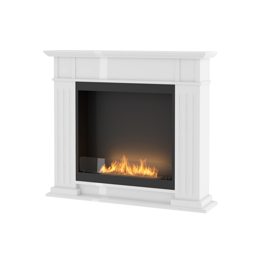 InFire - BIO fireplace 115x100 cm 3kW white