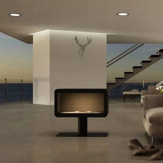 InFire - BIO fireplace 82,5x74,3 cm 3kW black