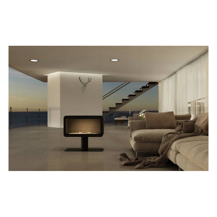 InFire - BIO fireplace 82,5x74,3 cm 3kW black
