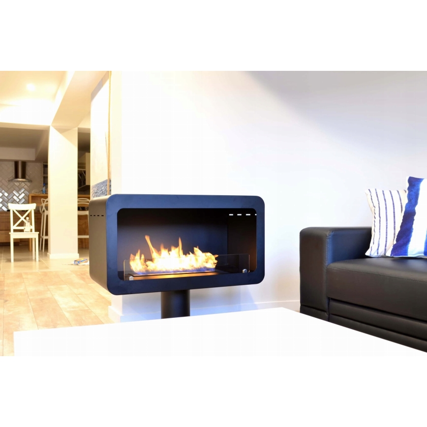 InFire - BIO fireplace 82,5x74,3 cm 3kW black