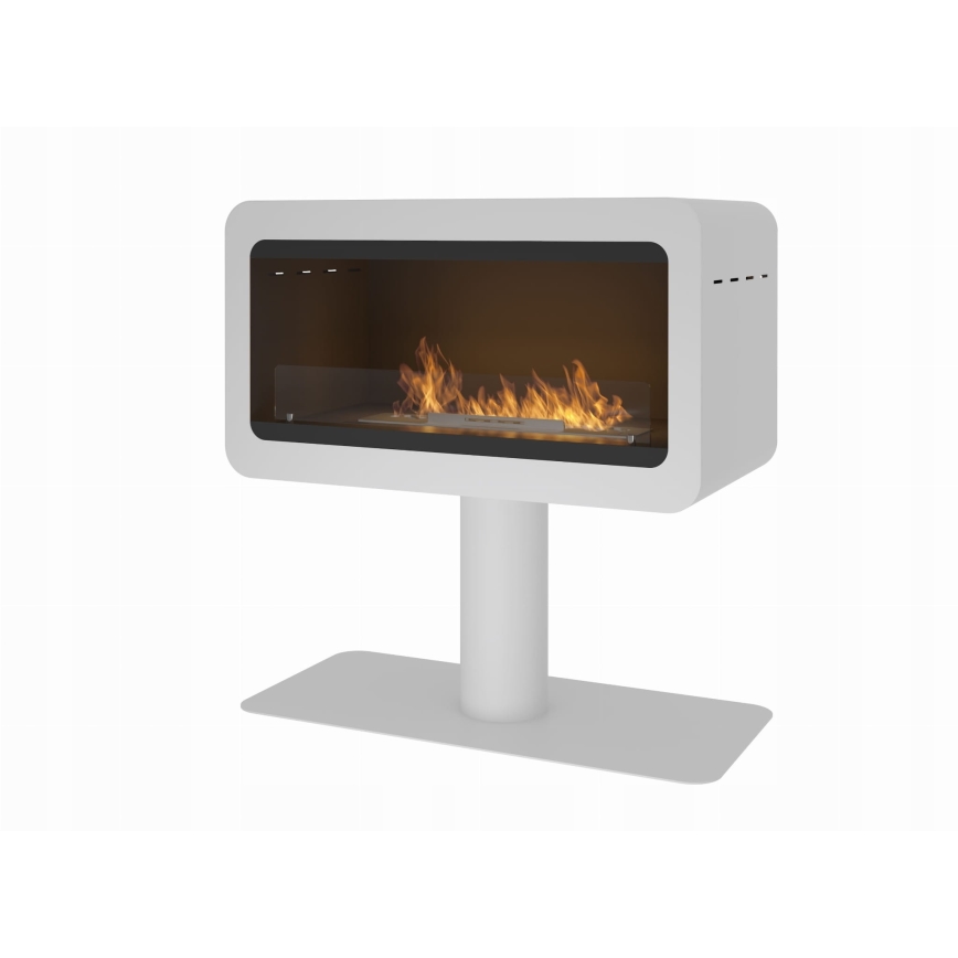 InFire - BIO fireplace 82,5x78 cm 3kW white