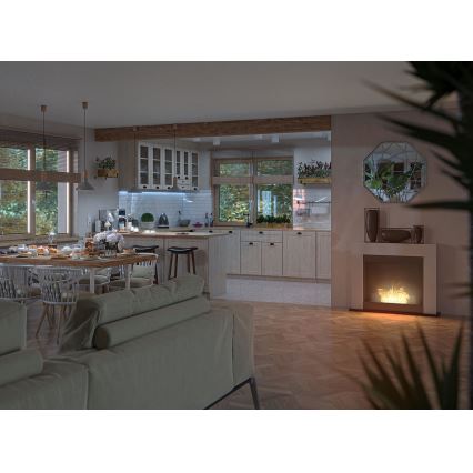 InFire - BIO fireplace 87,5x110 cm 3kW white