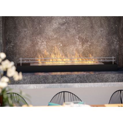 InFire - BIO fireplace 8x120 cm 3kW black