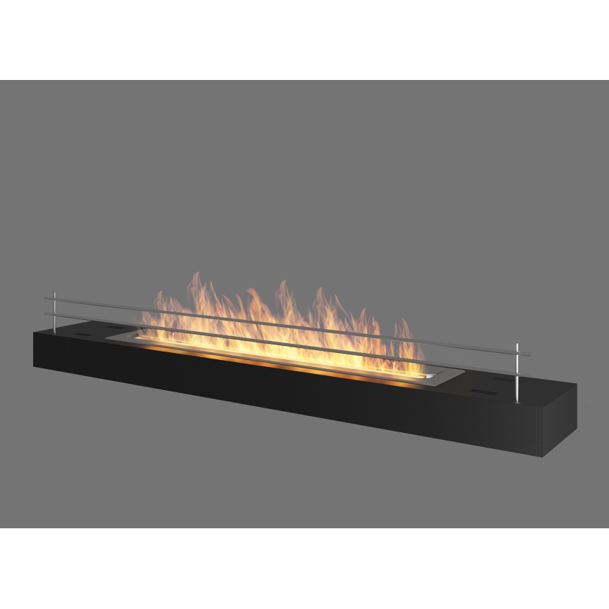 InFire - BIO fireplace 8x120 cm 3kW black