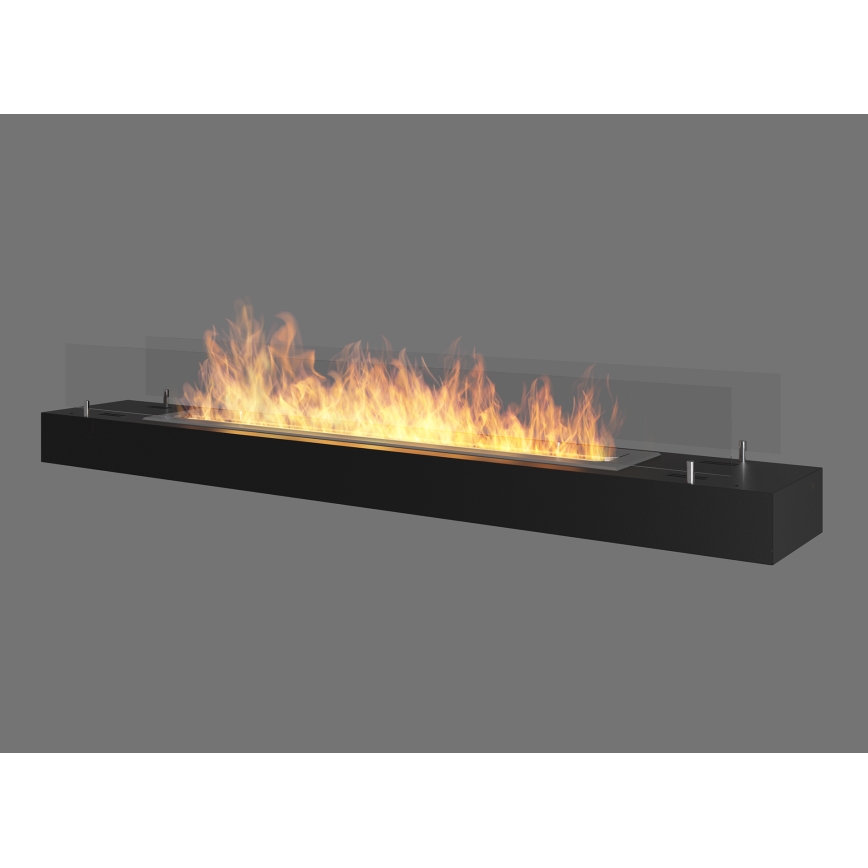 InFire - BIO fireplace 8x120 cm 3kW black