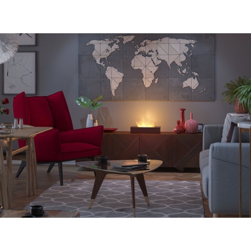 InFire - BIO fireplace 8x50 cm 3kW black