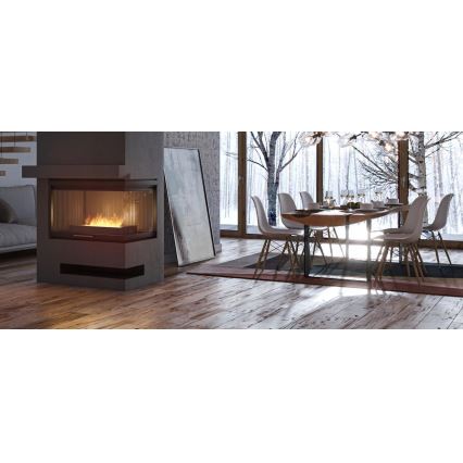 InFire - BIO fireplace 8x50 cm 3kW black