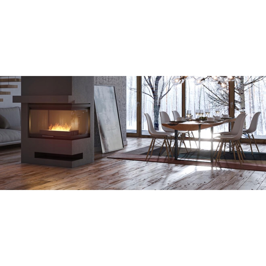 InFire - BIO fireplace 8x50 cm 3kW black