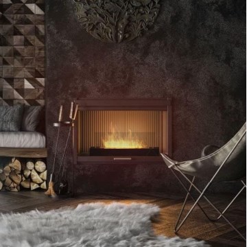 InFire - BIO fireplace 8x60 cm 3kW black