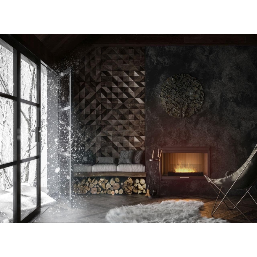 InFire - BIO fireplace 8x60 cm 3kW black