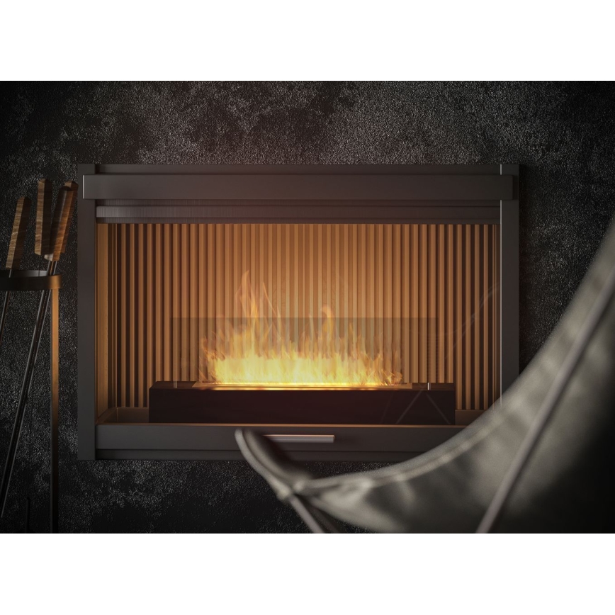 InFire - BIO fireplace 8x60 cm 3kW black
