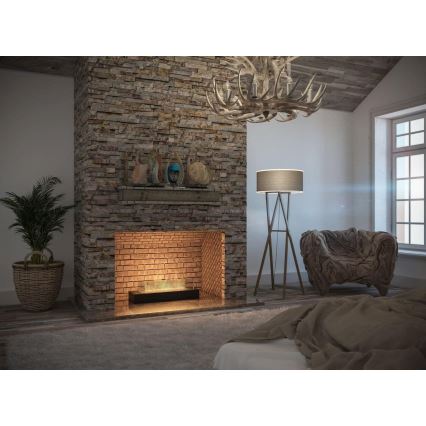 InFire - BIO fireplace 8x60 cm 3kW black