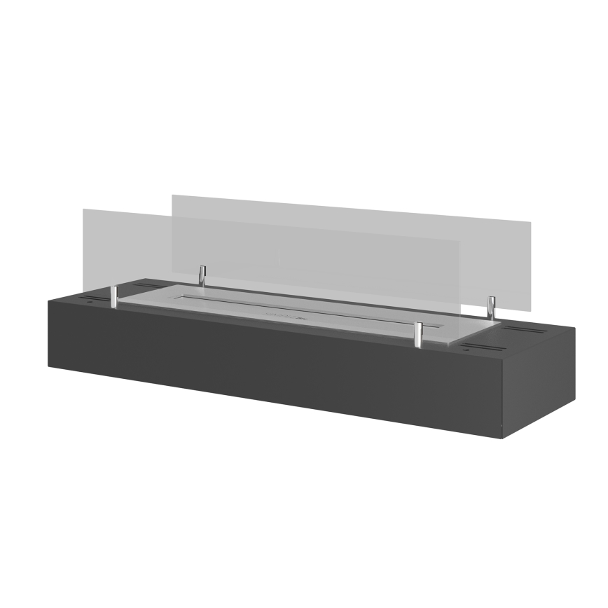 InFire - BIO fireplace 8x60 cm 3kW black