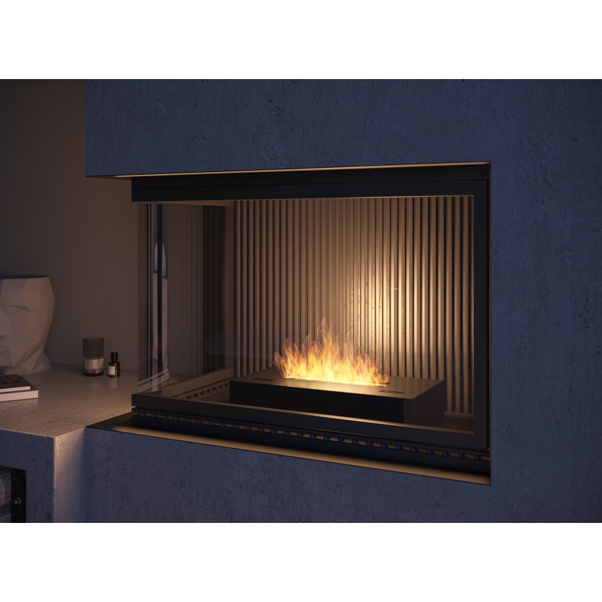 InFire - BIO fireplace 8x60 cm 3kW black
