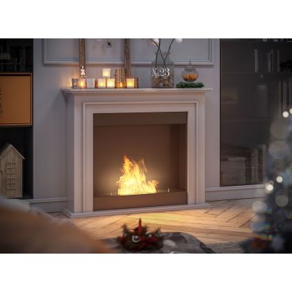 InFire - BIO fireplace 90x112,5 cm 3kW white