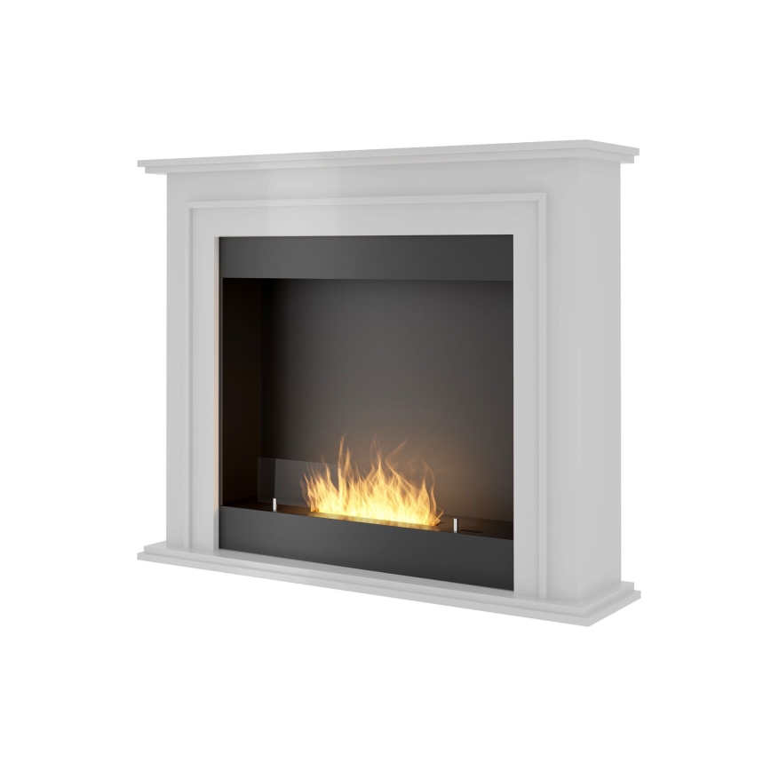 InFire - BIO fireplace 90x112,5 cm 3kW white
