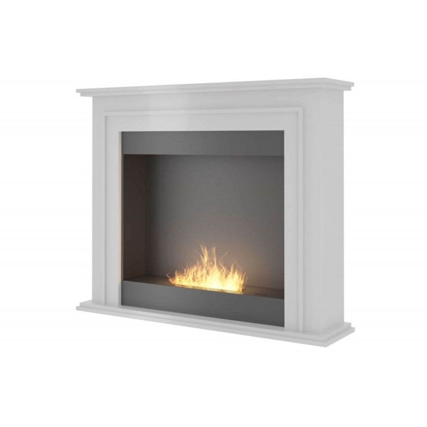 InFire - BIO fireplace 90x112,5 cm 3kW white