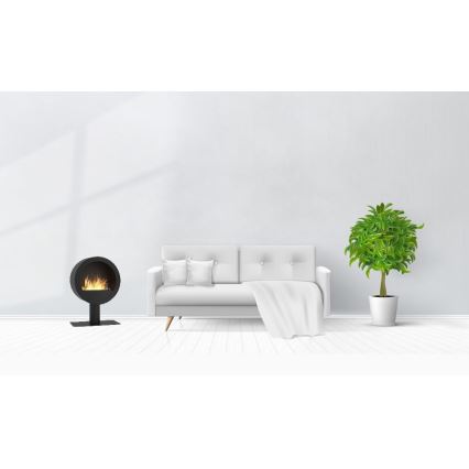 InFire - BIO fireplace d. 70 cm 3kW black