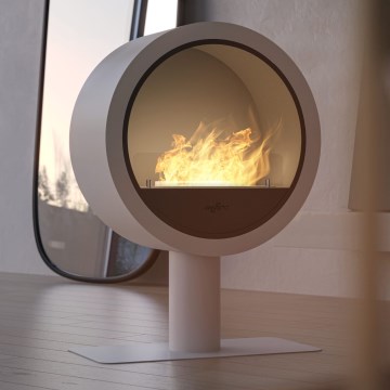 InFire - BIO fireplace d. 72,5 cm 3kW white