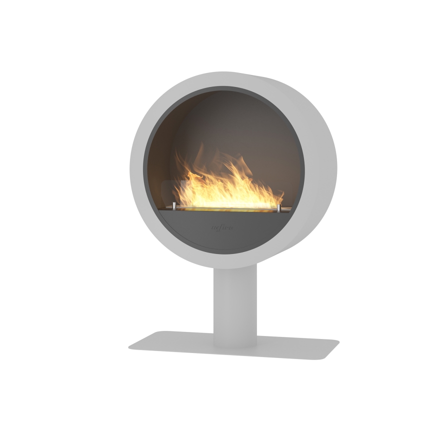 InFire - BIO fireplace d. 72,5 cm 3kW white
