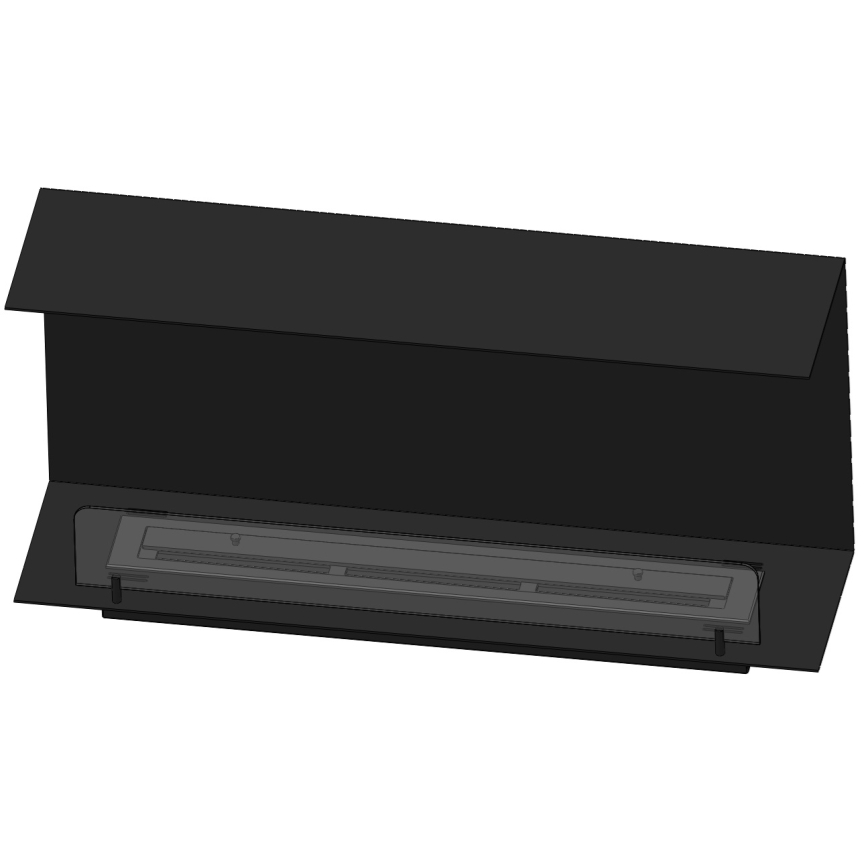 InFire - Built-in BIO fireplace 100x45 cm 3kW black