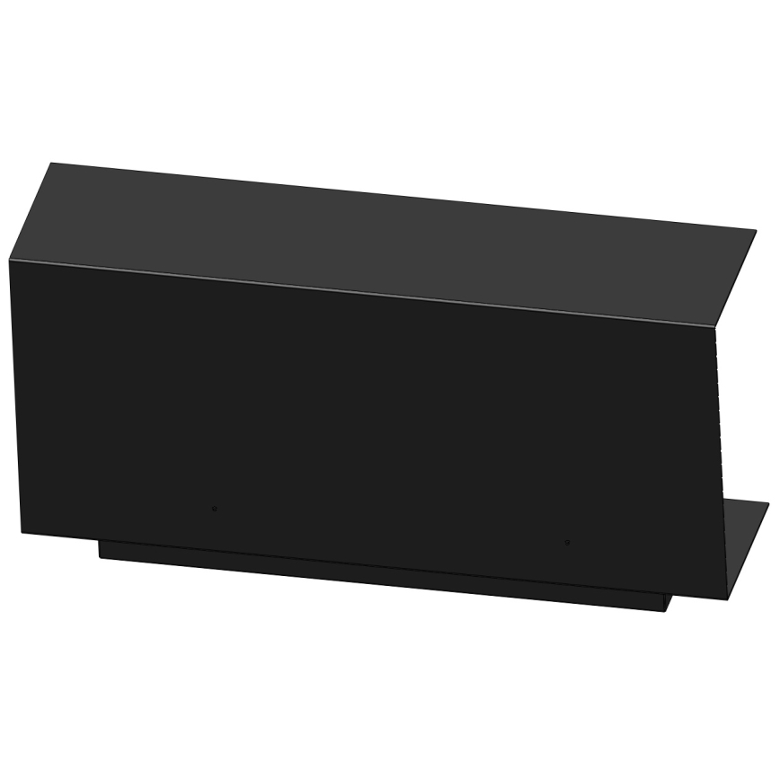 InFire - Built-in BIO fireplace 100x45 cm 3kW black