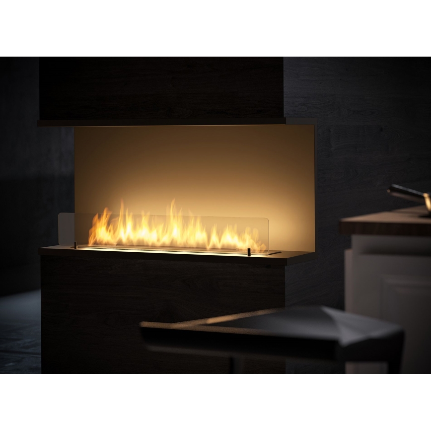 InFire - Built-in BIO fireplace 100x50 cm 3kW black