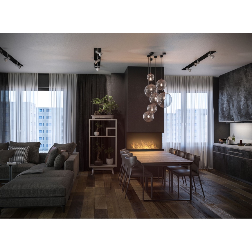 InFire - Built-in BIO fireplace 100x50 cm 3kW black
