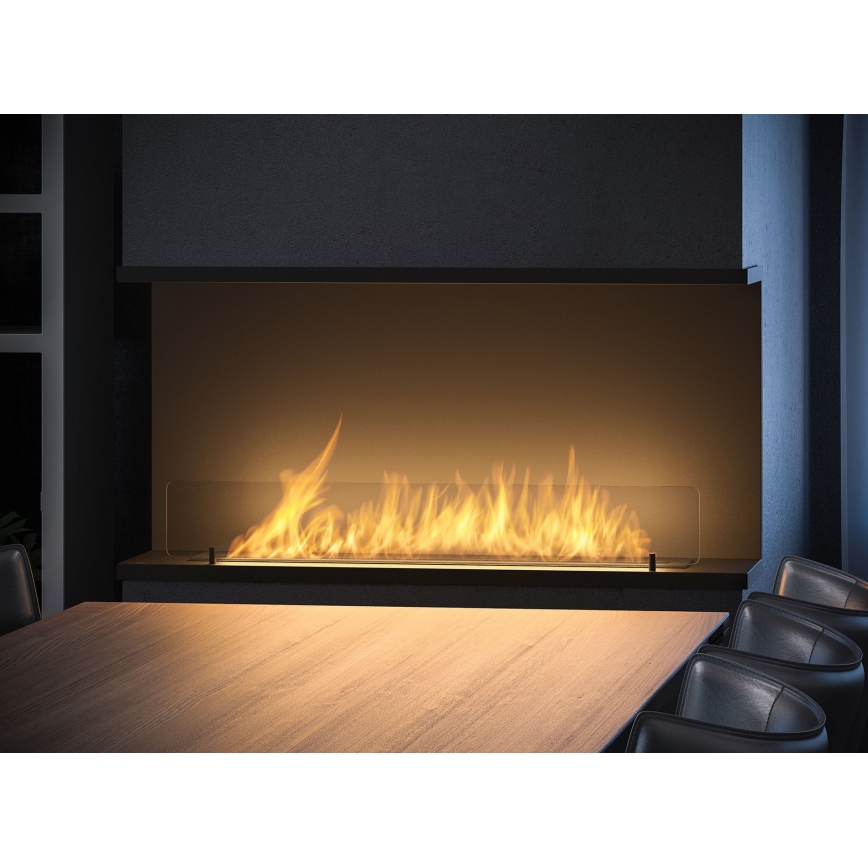 InFire - Built-in BIO fireplace 100x50 cm 3kW black