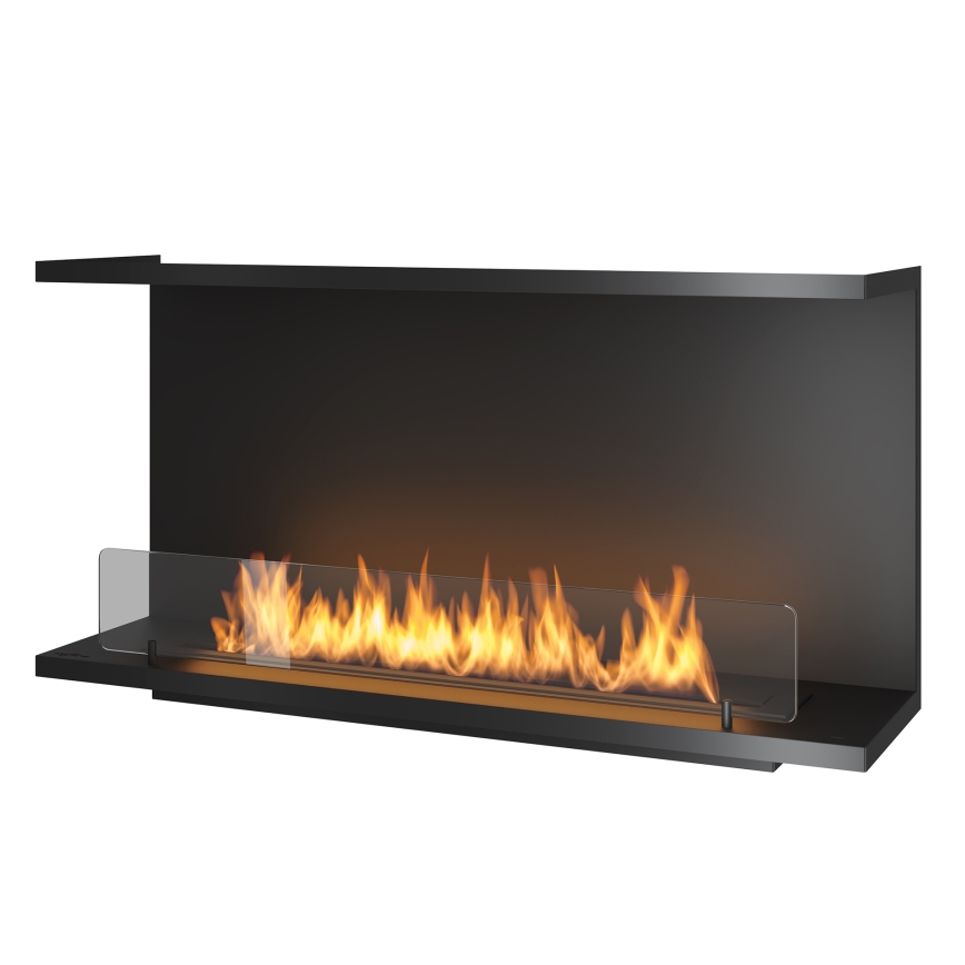 InFire - Built-in BIO fireplace 100x50 cm 3kW black