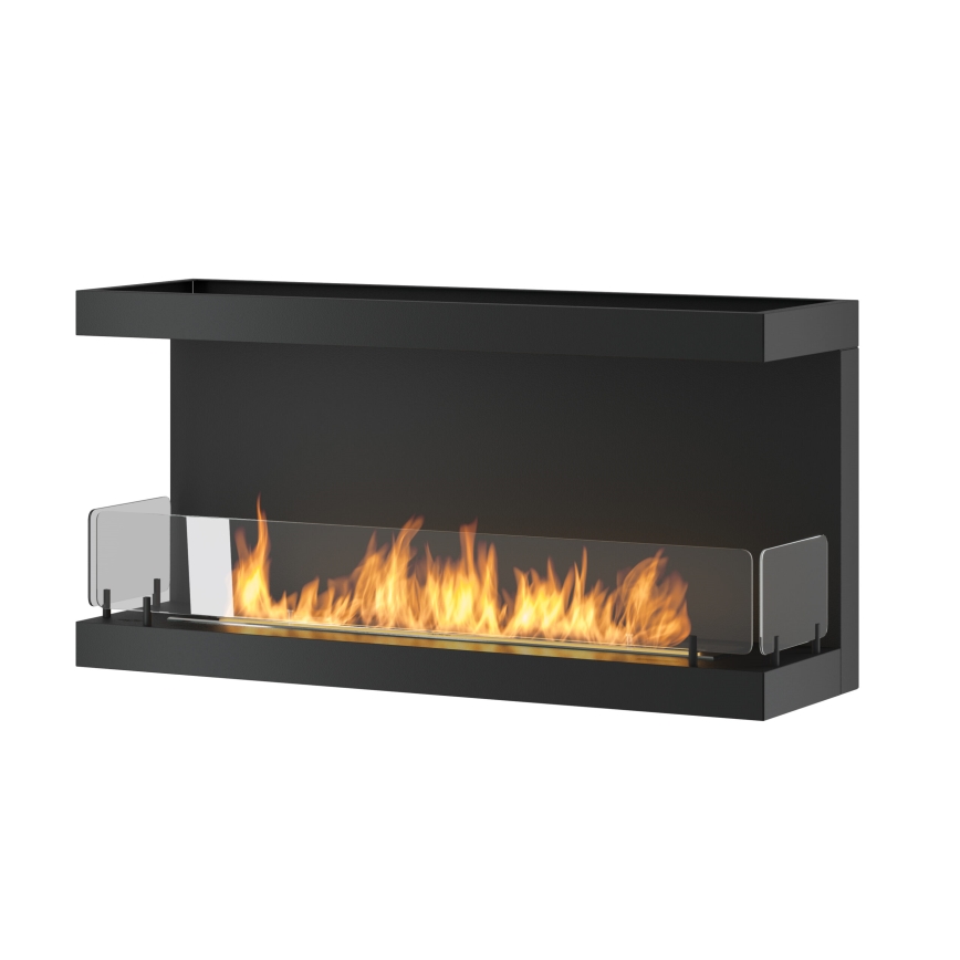 InFire - Built-in BIO fireplace 100x50 cm 3kW black