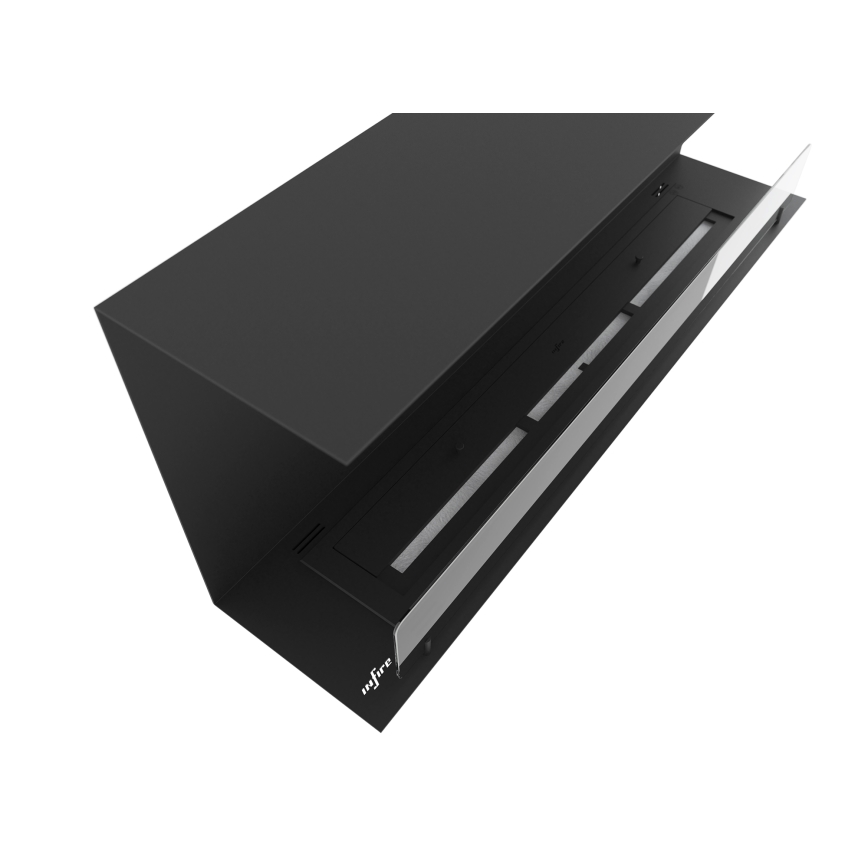InFire - Built-in BIO fireplace 120x45 cm 3kW black