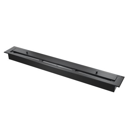 InFire - Built-in BIO fireplace 120x45 cm 3kW black