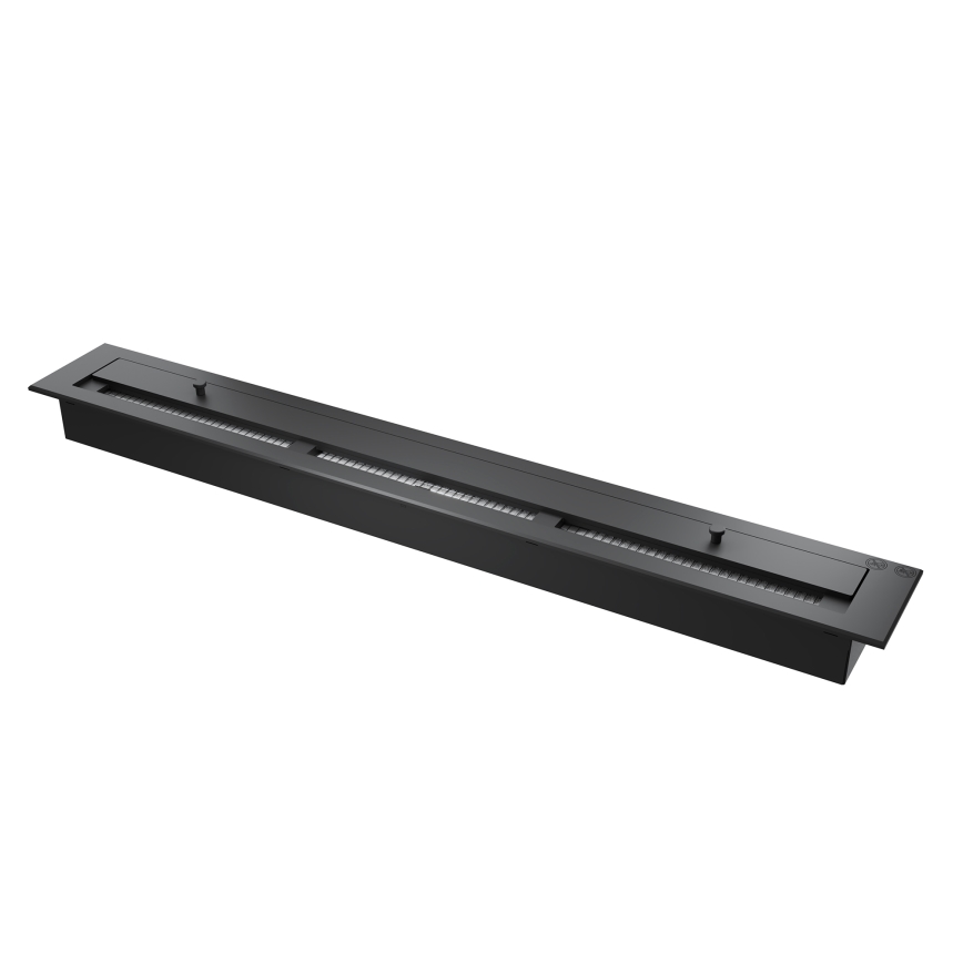 InFire - Built-in BIO fireplace 120x45 cm 3kW black