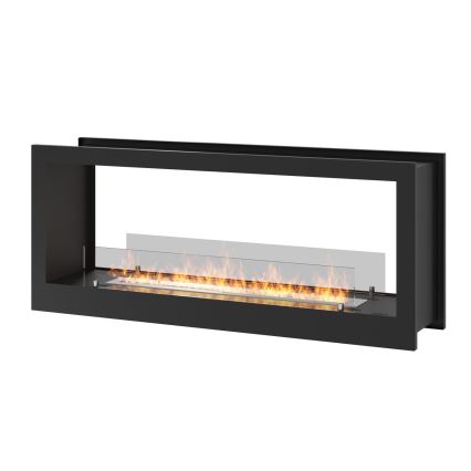 InFire - Built-in BIO fireplace 120x50 cm 3kW bifacial