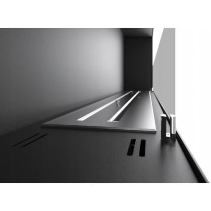 InFire - Built-in BIO fireplace 120x50 cm 3kW bifacial