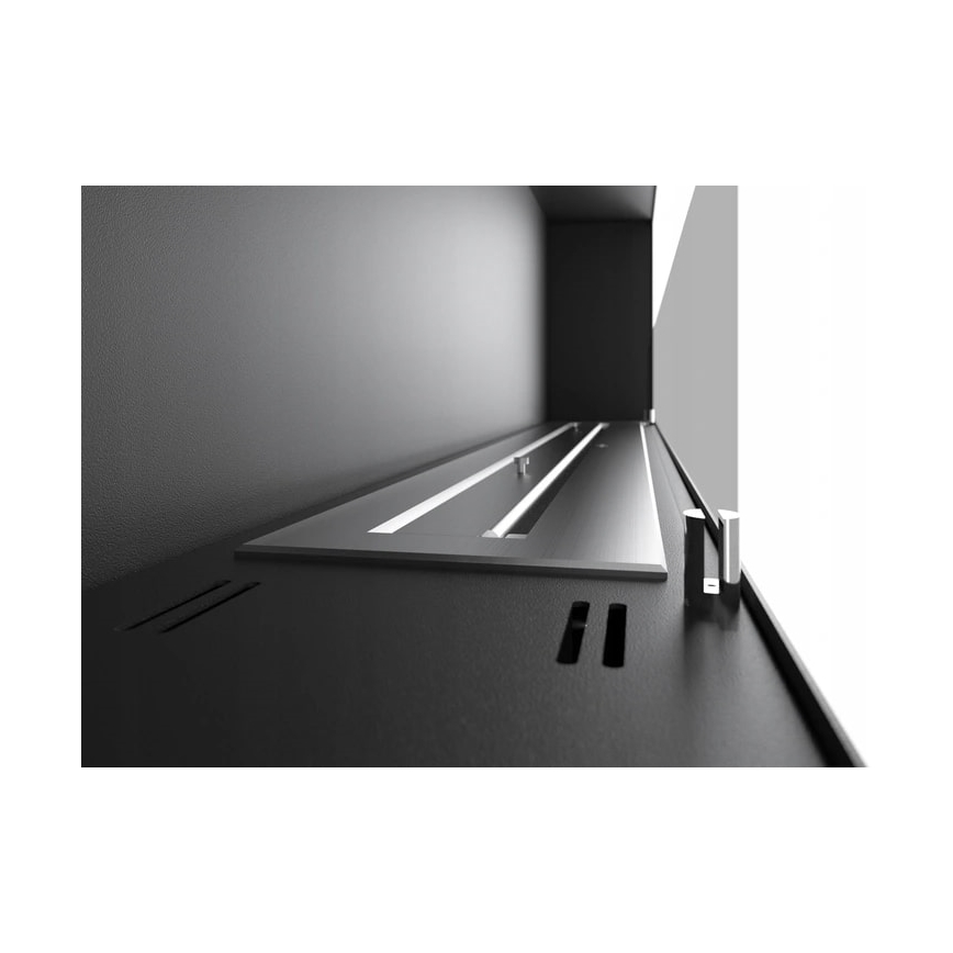 InFire - Built-in BIO fireplace 120x50 cm 3kW bifacial